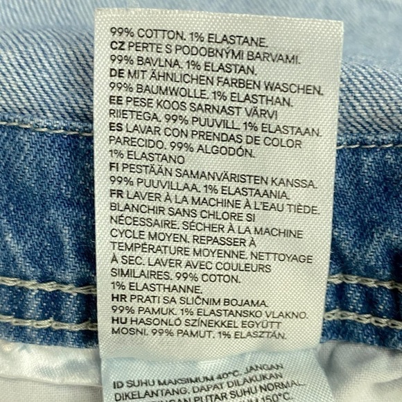 Lee & H&M Blue Denim Overalls 16 - Picture 5 of 15